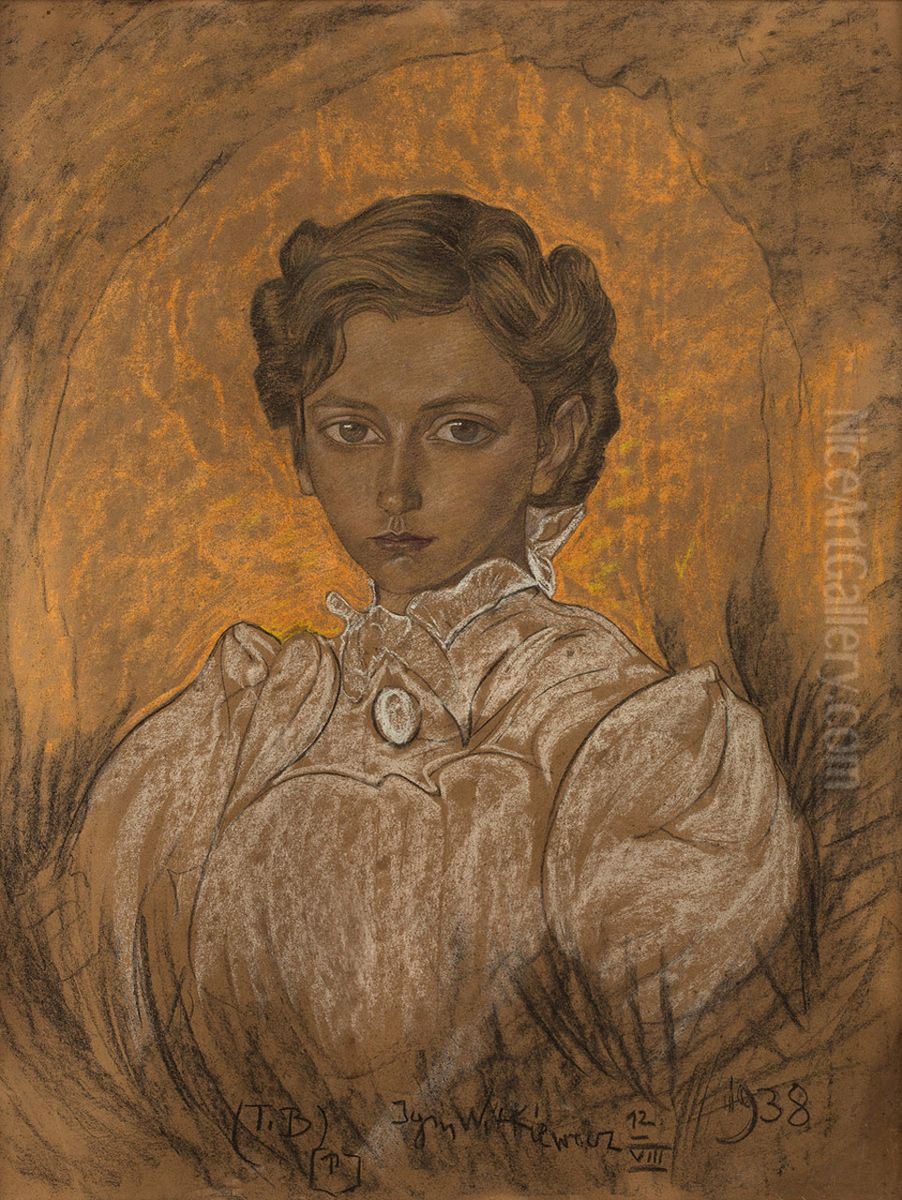 Portret kobiety Oil Painting by Stanislaw Ignacy Witkiewicz (Witkacy)