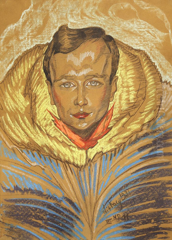 Portret Jana Leszczynskiego Oil Painting by Stanislaw Ignacy Witkiewicz (Witkacy)