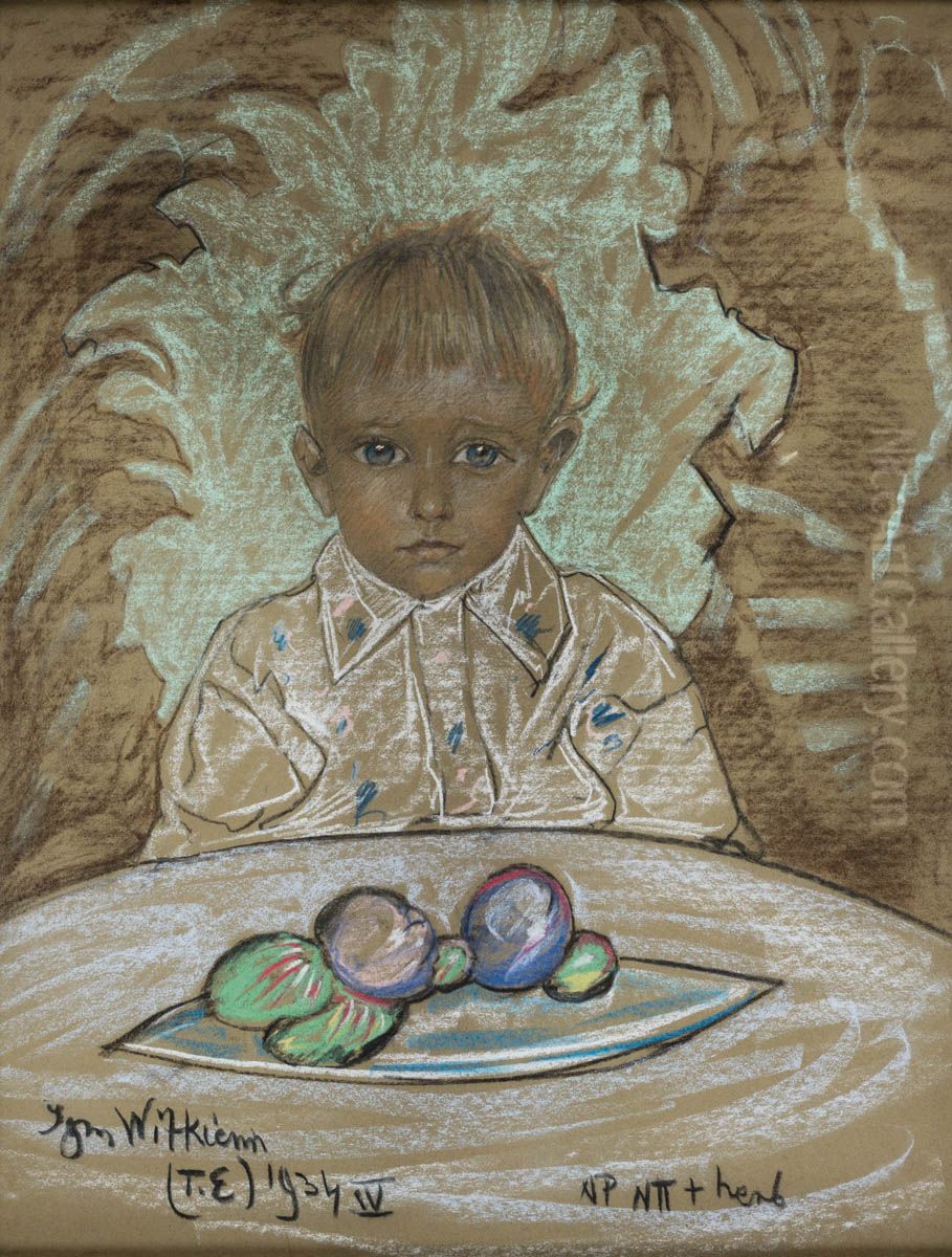 Portrait of a boy Oil Painting by Stanislaw Ignacy Witkiewicz (Witkacy)
