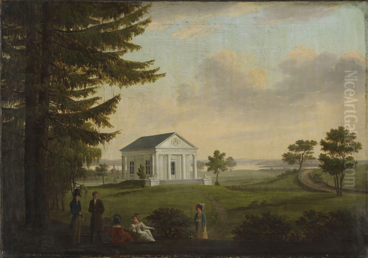 Temple of Thankfullness at Ulleval Oil Painting by Carl Frederik Vogt