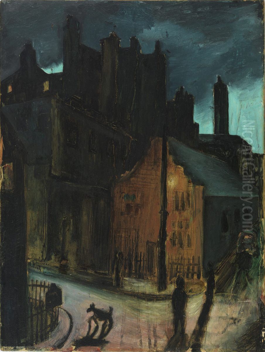 London Blackout Oil Painting by Molly Bobak