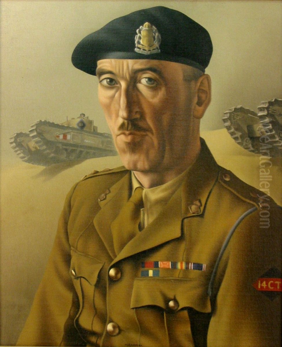 LIEUTENANT COLONEL J. BEGG, DSO, ED Oil Painting by Lawren P. Harris