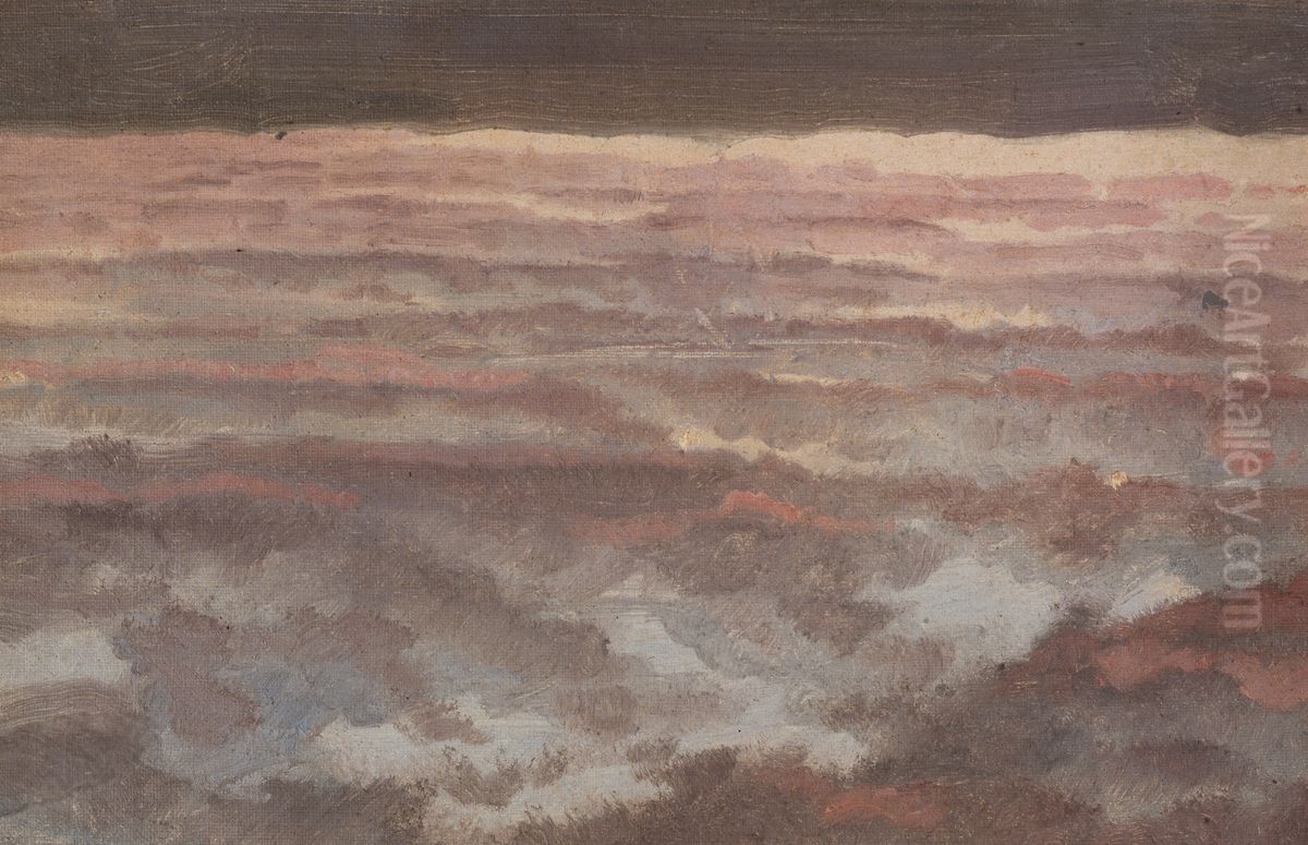 Aftenhimmel. Overskyet Oil Painting by Peder Severin Kroyer