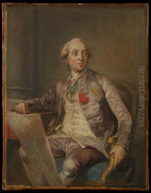Portrait du comte d'Angiviller Oil Painting by Joseph-Siffred Duplessis