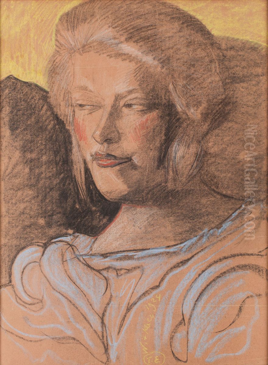 Portret kobiety Oil Painting by Stanislaw Ignacy Witkiewicz (Witkacy)