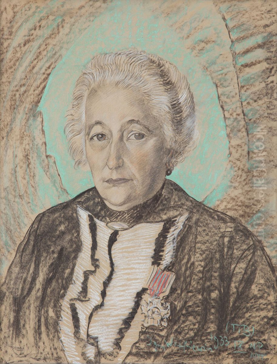 Portrait of Ksawera Tabeau Oil Painting by Stanislaw Ignacy Witkiewicz (Witkacy)