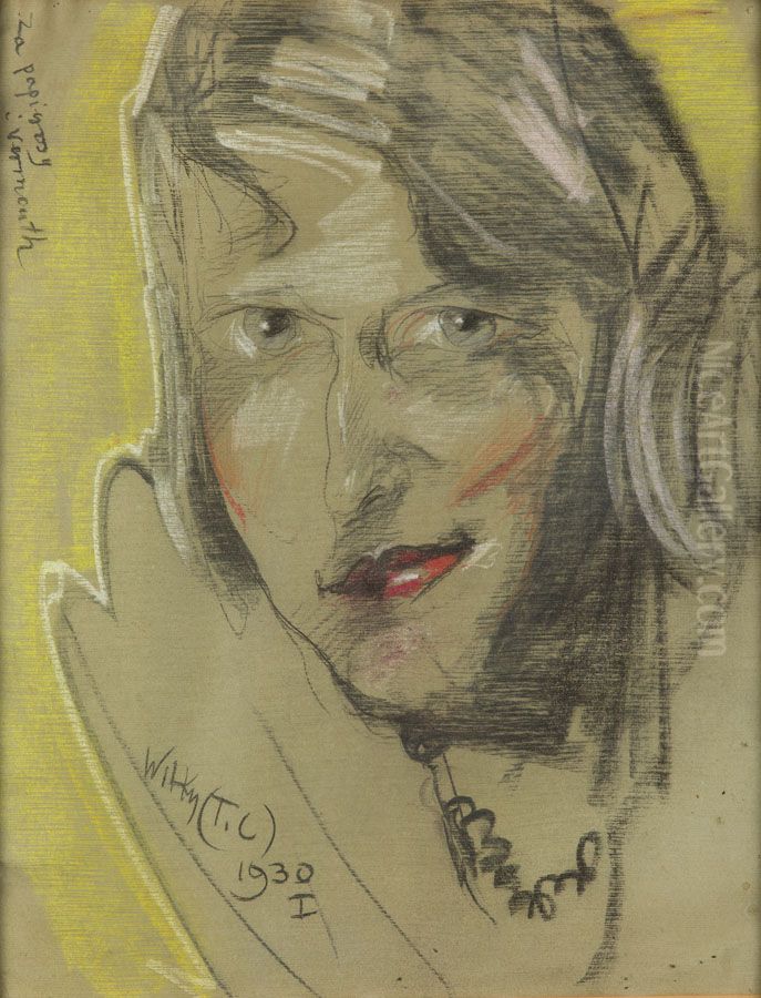 Portret Ireny Prochnikowej z Gomolinskich Oil Painting by Stanislaw Ignacy Witkiewicz (Witkacy)