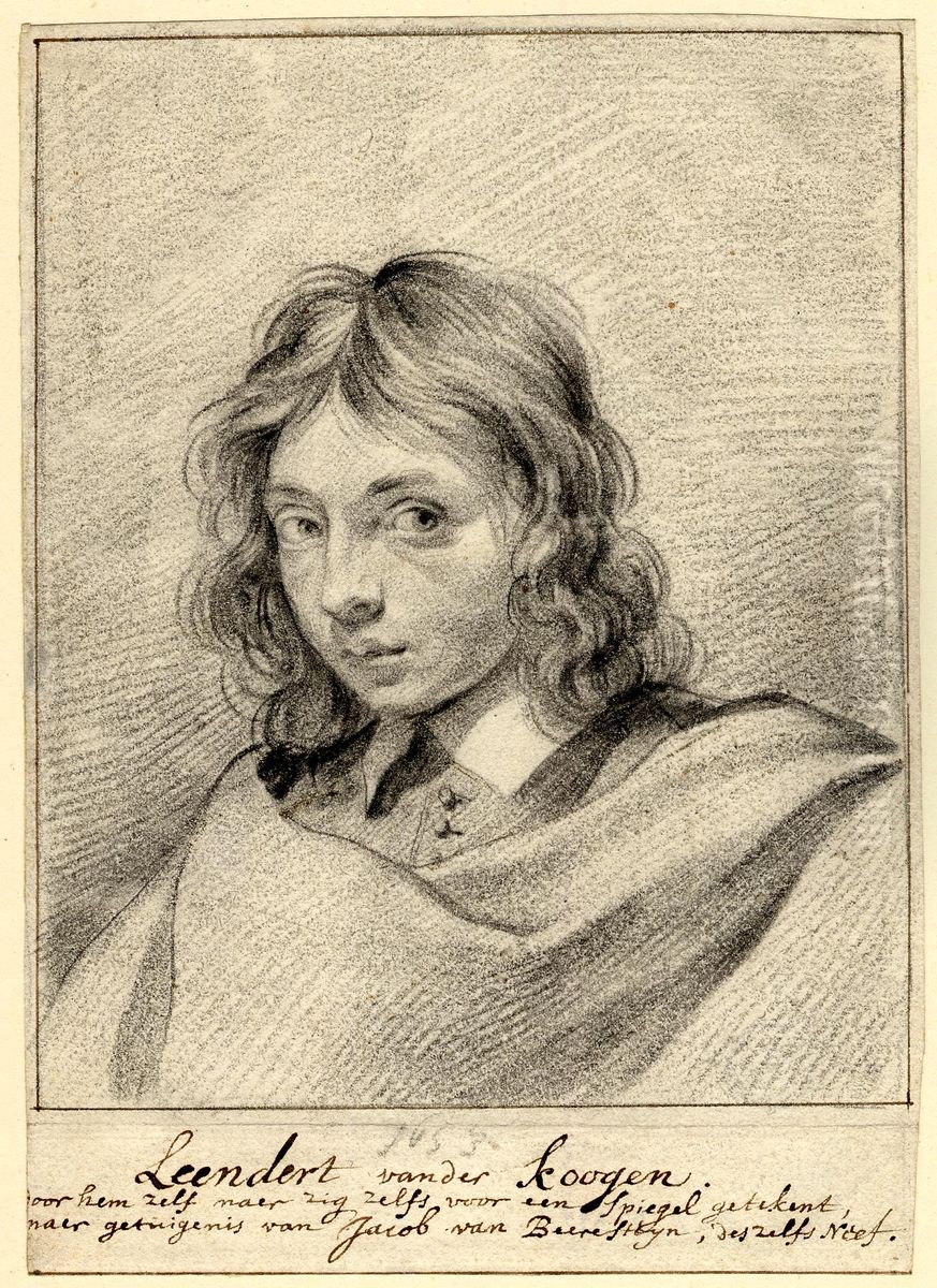 Self-Portrait Oil Painting by Leendert Van Der Cooghen