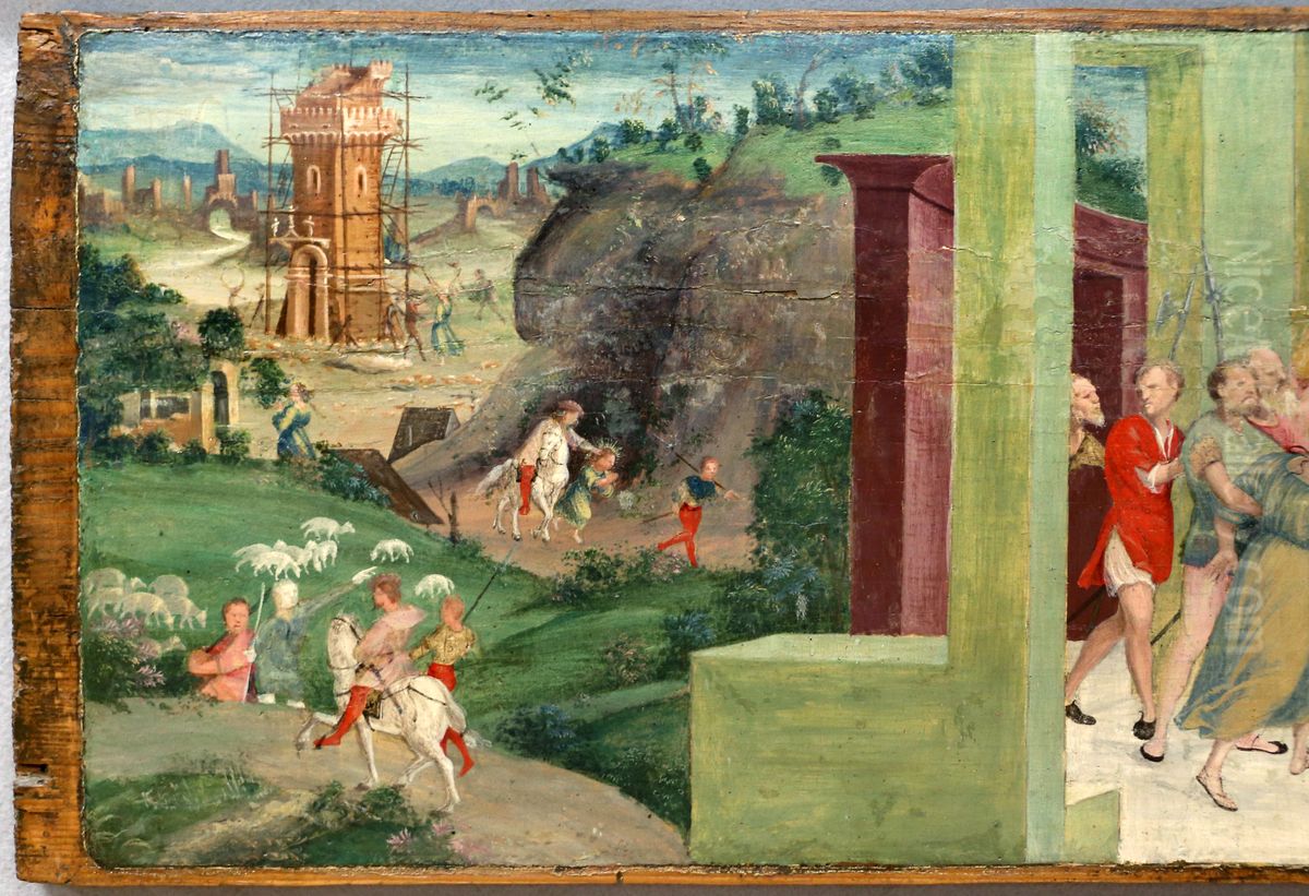 Story of S. Barbara Oil Painting by Niccolo Giolfino