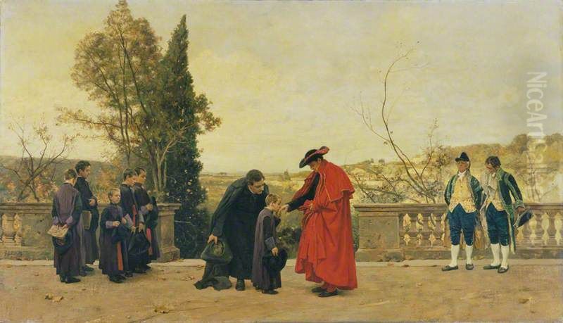 The Cardinal Oil Painting by Ferdinand Heilbuth