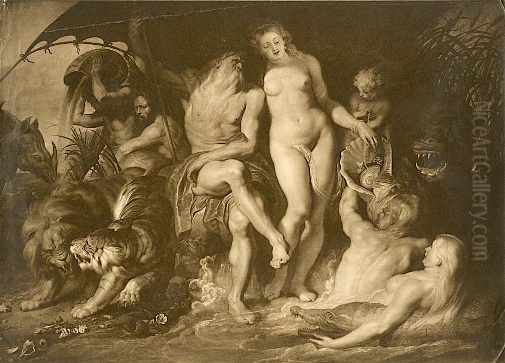Neptune and Amphitrite Oil Painting by (studio of) Rubens, Peter Paul
