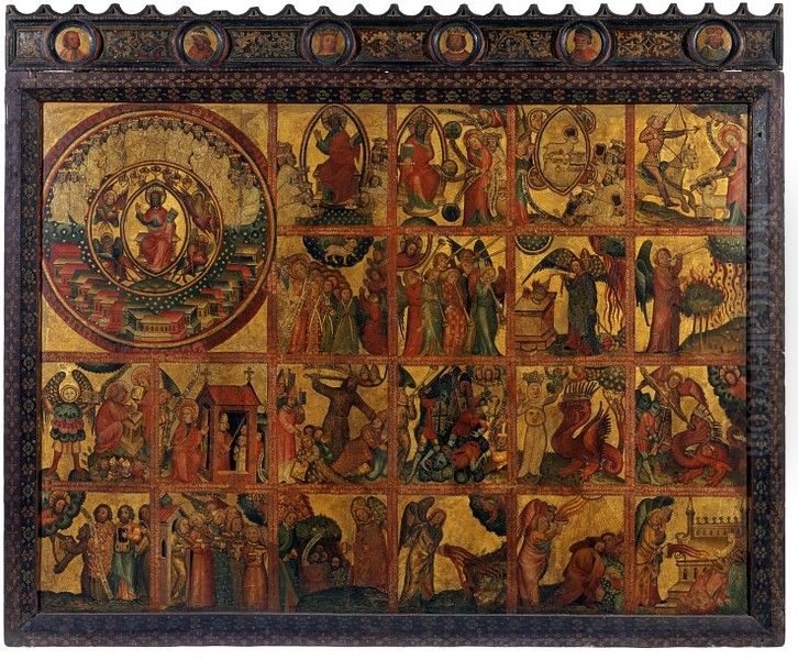 Apocalypse triptych Oil Painting by Master Bertram