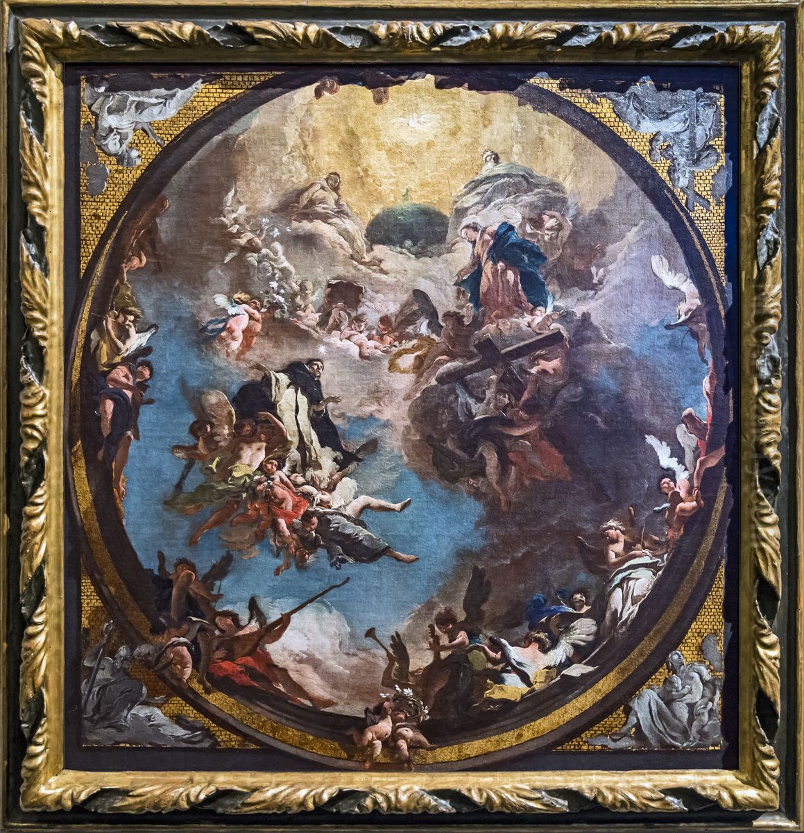 The Glory of St. DominicFrancais:La gloire de saint DominiqueItaliano:San Domenico in gloria Oil Painting by Giovanni Battista Tiepolo