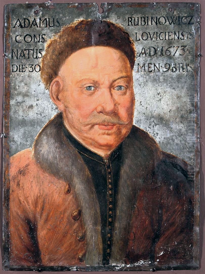 Coffin portrait of Adam Rubinowicz. Oil Painting by unknown