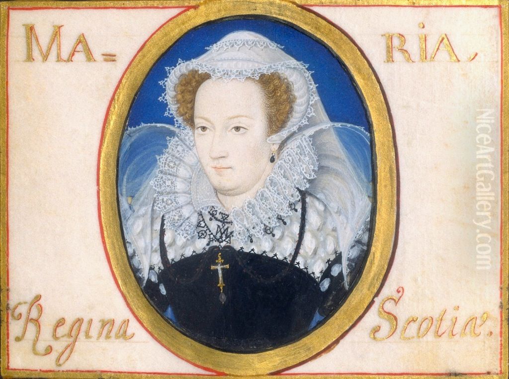 Mary Stuart Oil Painting by Nicholas Hilliard