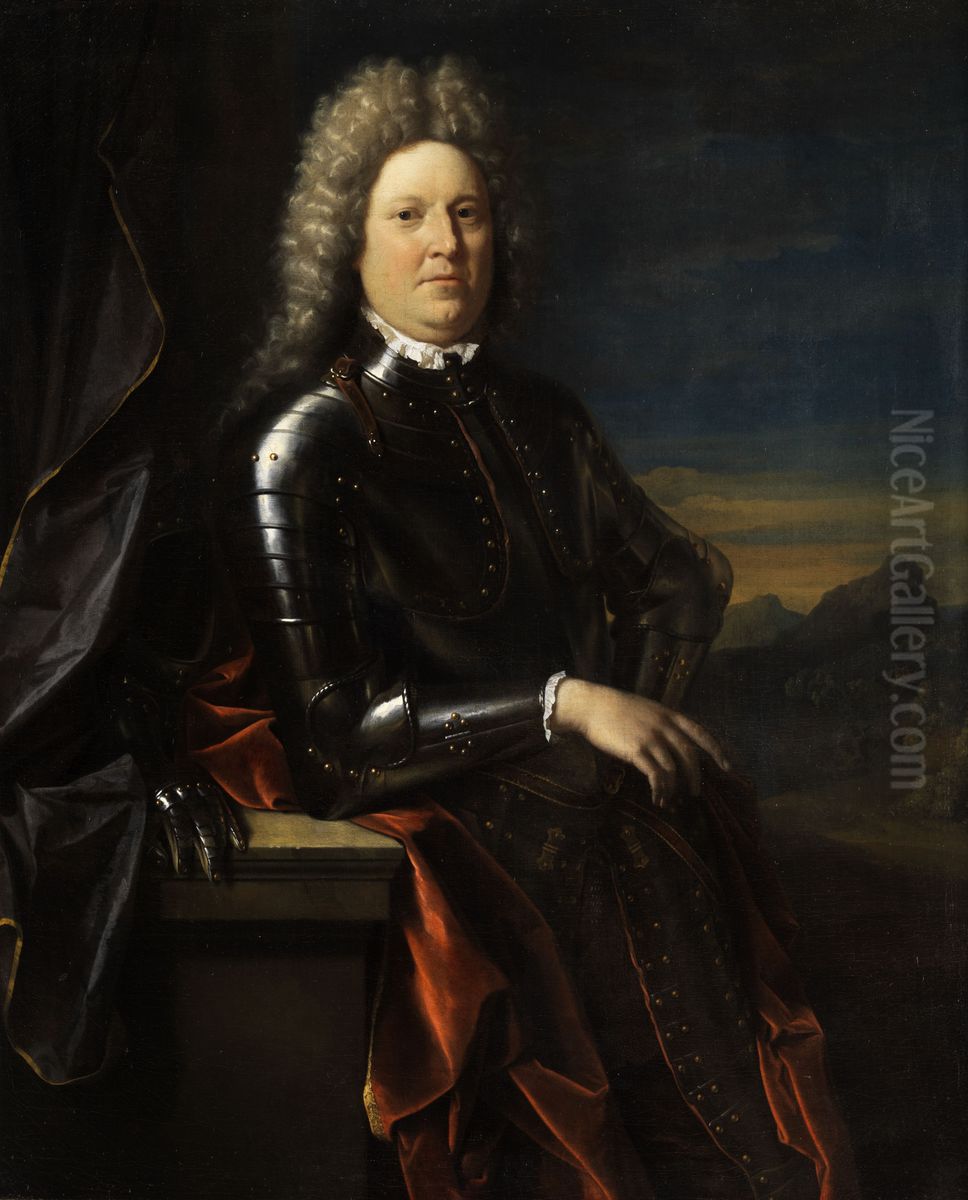 Portrait of Friedrich von Schomberg Oil Painting by Adriaen Van Der Werff