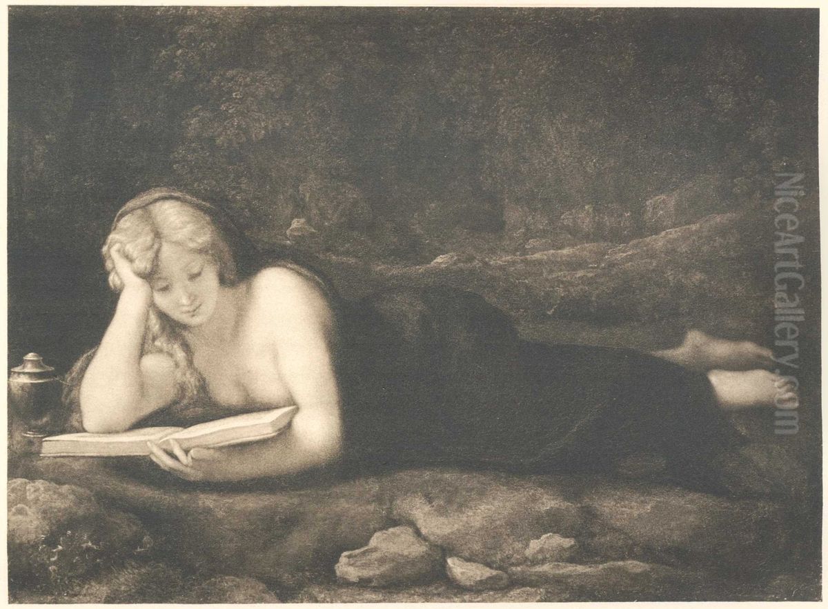 Die bussende Magdalena Oil Painting by Antonio da Correggio