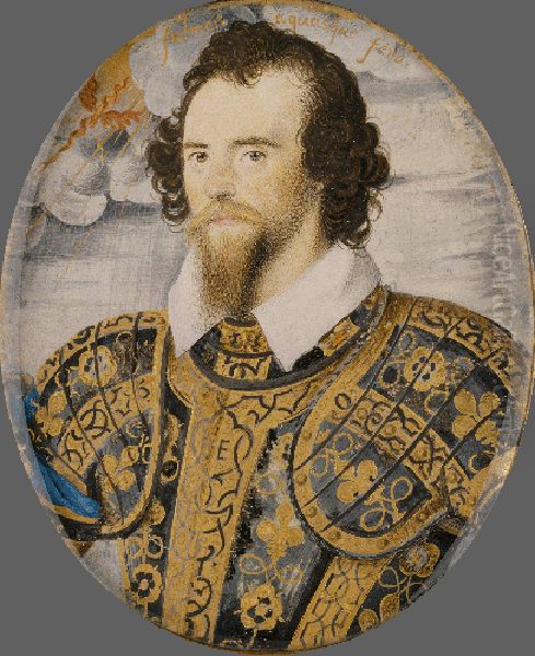 Portrait of George Clifford, Third Earl of Cumberland Oil Painting by Nicholas Hilliard