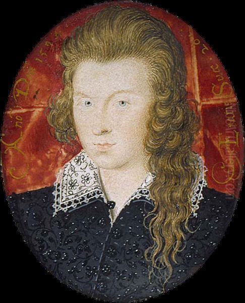 Henry Wriothesley, 3rd Earl of Southampton Oil Painting by Nicholas Hilliard
