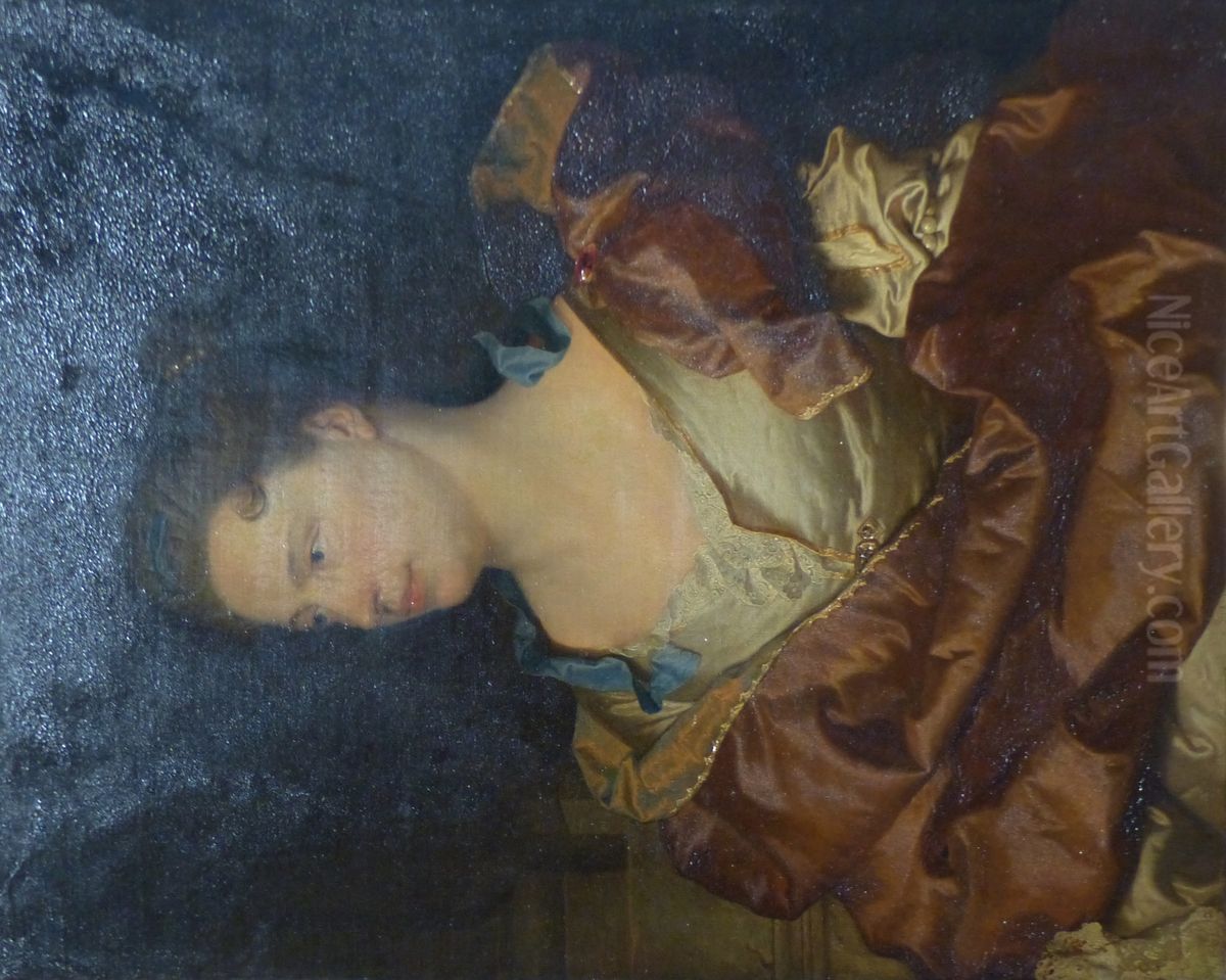 Portrait de la femme de l'artiste, Elizabeth de Gouix Oil Painting by Hyacinthe Rigaud