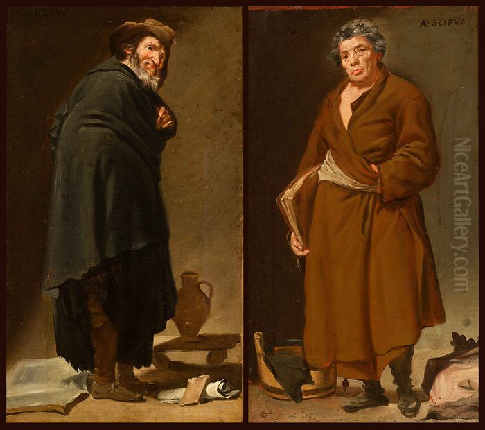 Aesop and Menippus Oil Painting by Francisco Goya Fuendetodos