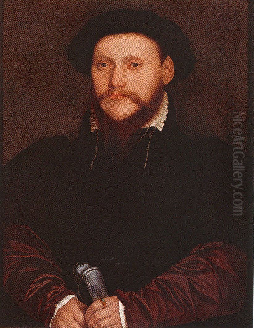 Portrait of an Unknown Gentleman Oil Painting by Hans Holbein the Younger