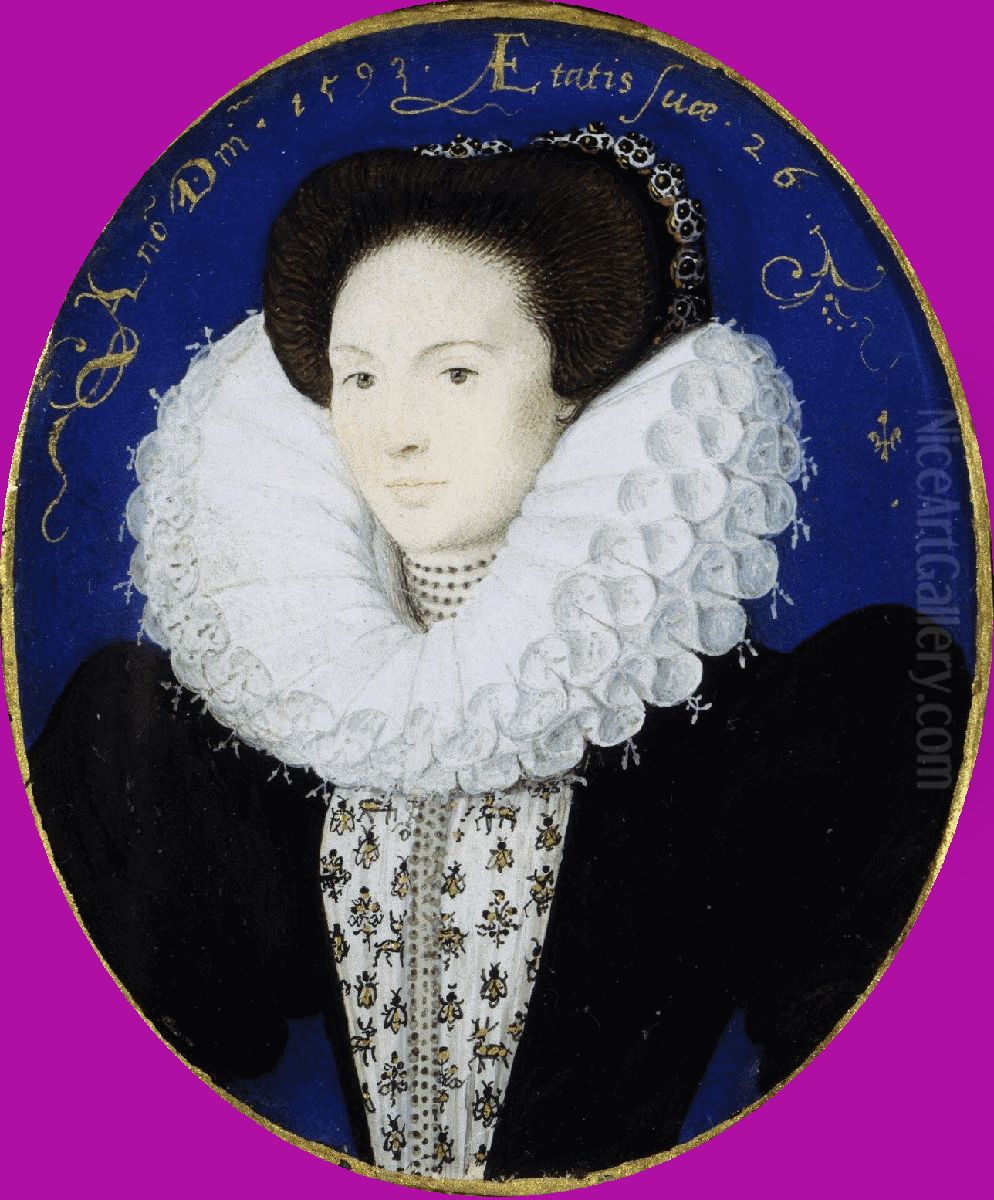 An Unknown Woman aged 26 Oil Painting by Nicholas Hilliard
