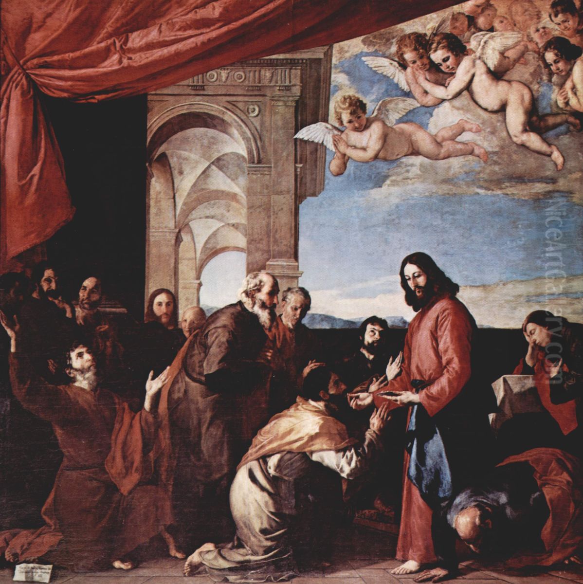 Communion of the Apostles Oil Painting by Jusepe de Ribera