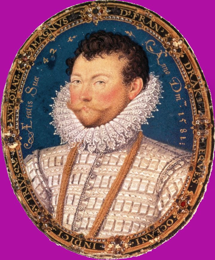 Sir Francis Drake Oil Painting by Nicholas Hilliard