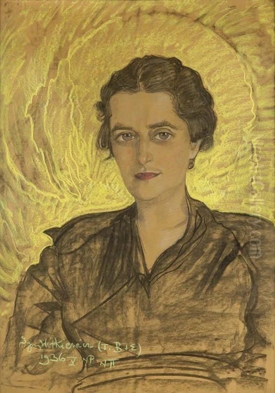 Portret Michaliny Filippi Oil Painting by Stanislaw Ignacy Witkiewicz (Witkacy)