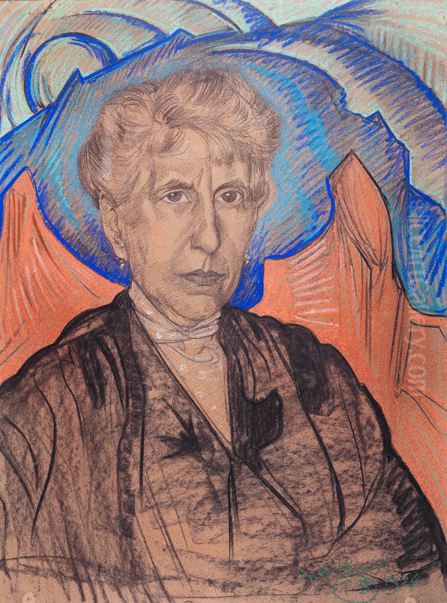 Portret kobiety Oil Painting by Stanislaw Ignacy Witkiewicz (Witkacy)