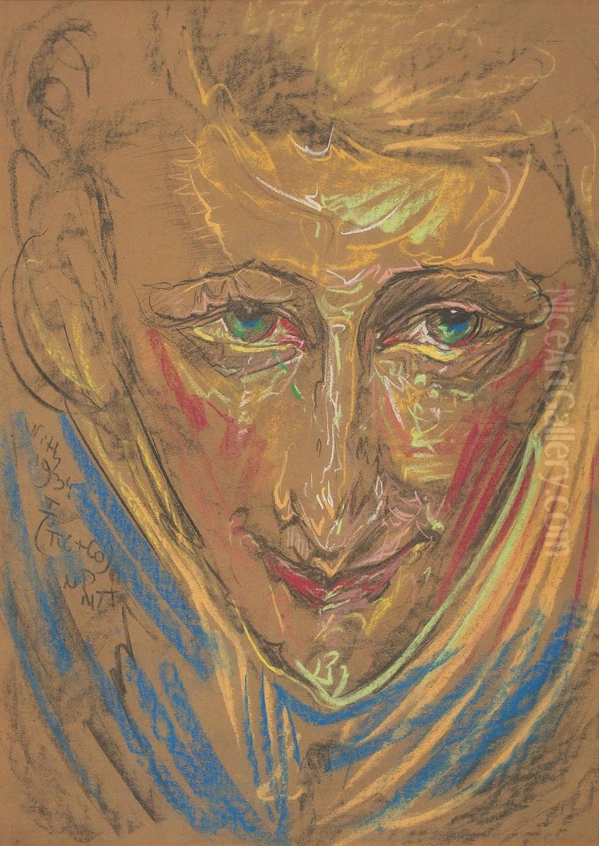 Portrait of Doctor Pakowski Oil Painting by Stanislaw Ignacy Witkiewicz (Witkacy)