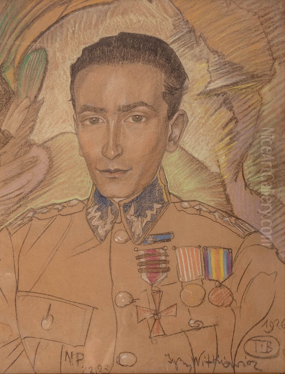 Portret Zdzislawa Czermanskiego Oil Painting by Stanislaw Ignacy Witkiewicz (Witkacy)