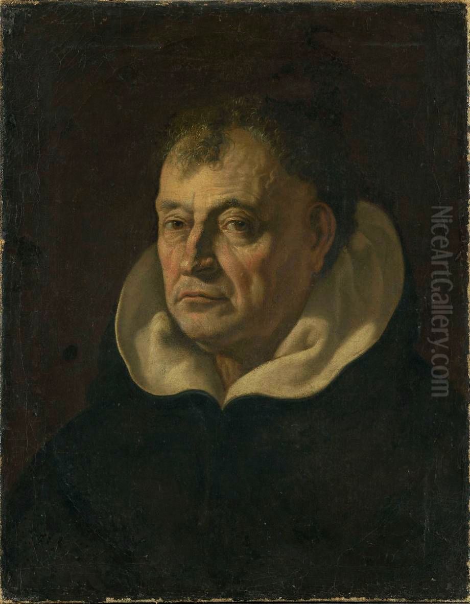 Portrait of Tommaso Campanella Oil Painting by Francesco Cozza
