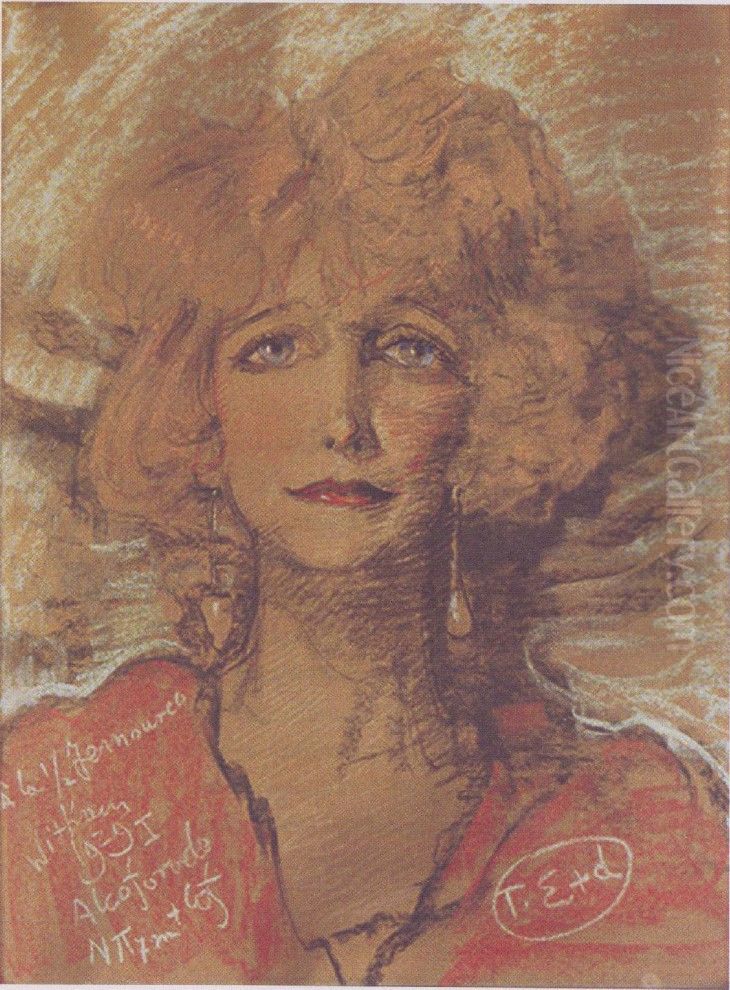 Portrait of Olga Wojakowa Oil Painting by Stanislaw Ignacy Witkiewicz (Witkacy)