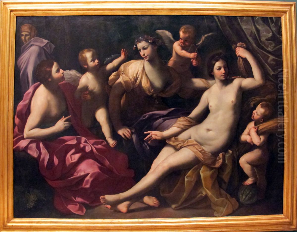 Quattro stagioni Oil Painting by Guido Reni