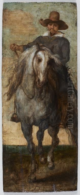 Cavalier Oil Painting by (studio of) Rubens, Peter Paul