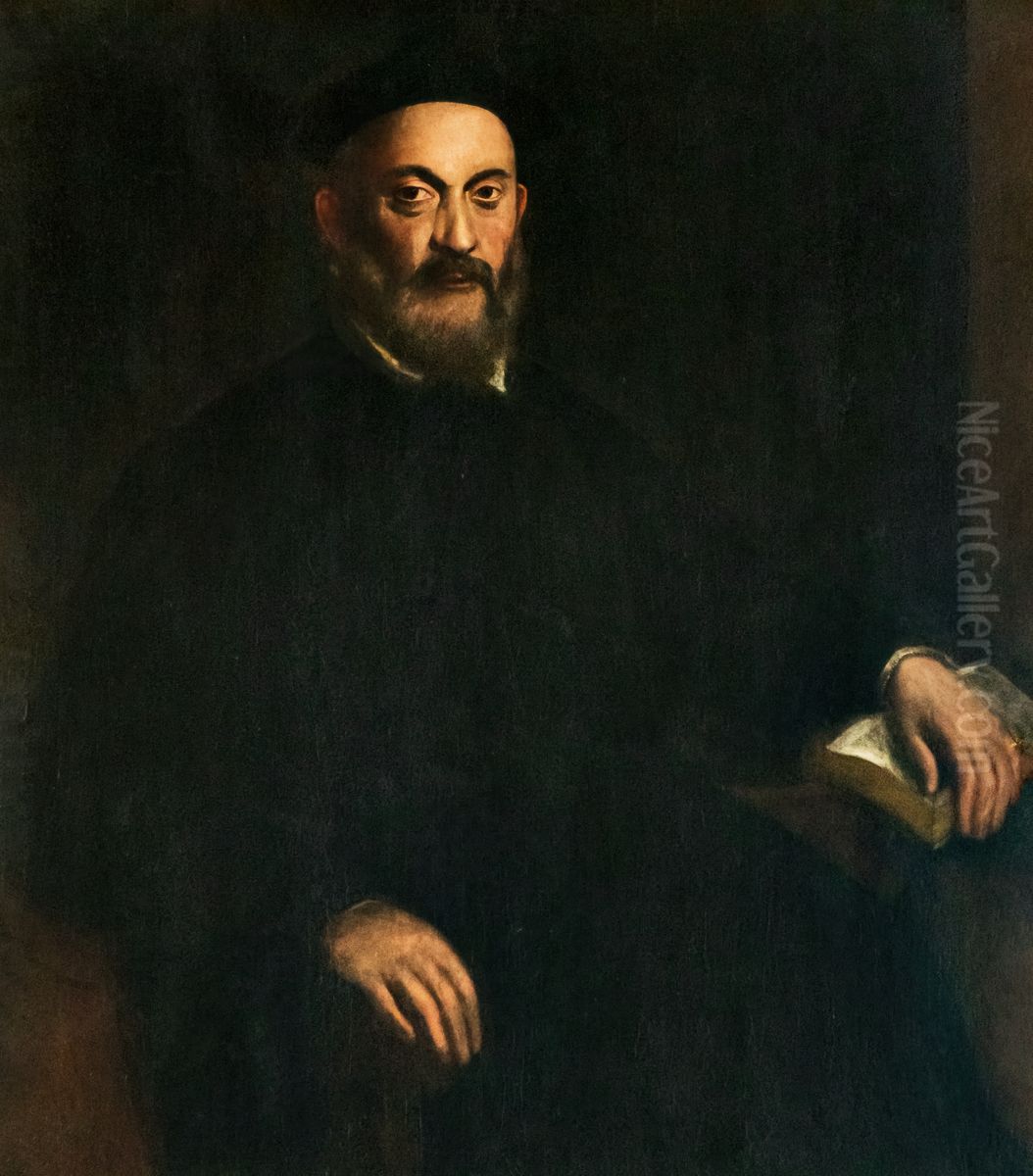 Portrait of a scholar Oil Painting by Sebastiano Del Piombo