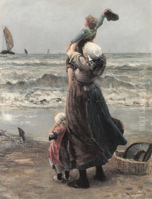 Goodbye father Oil Painting by Bernard Blommers