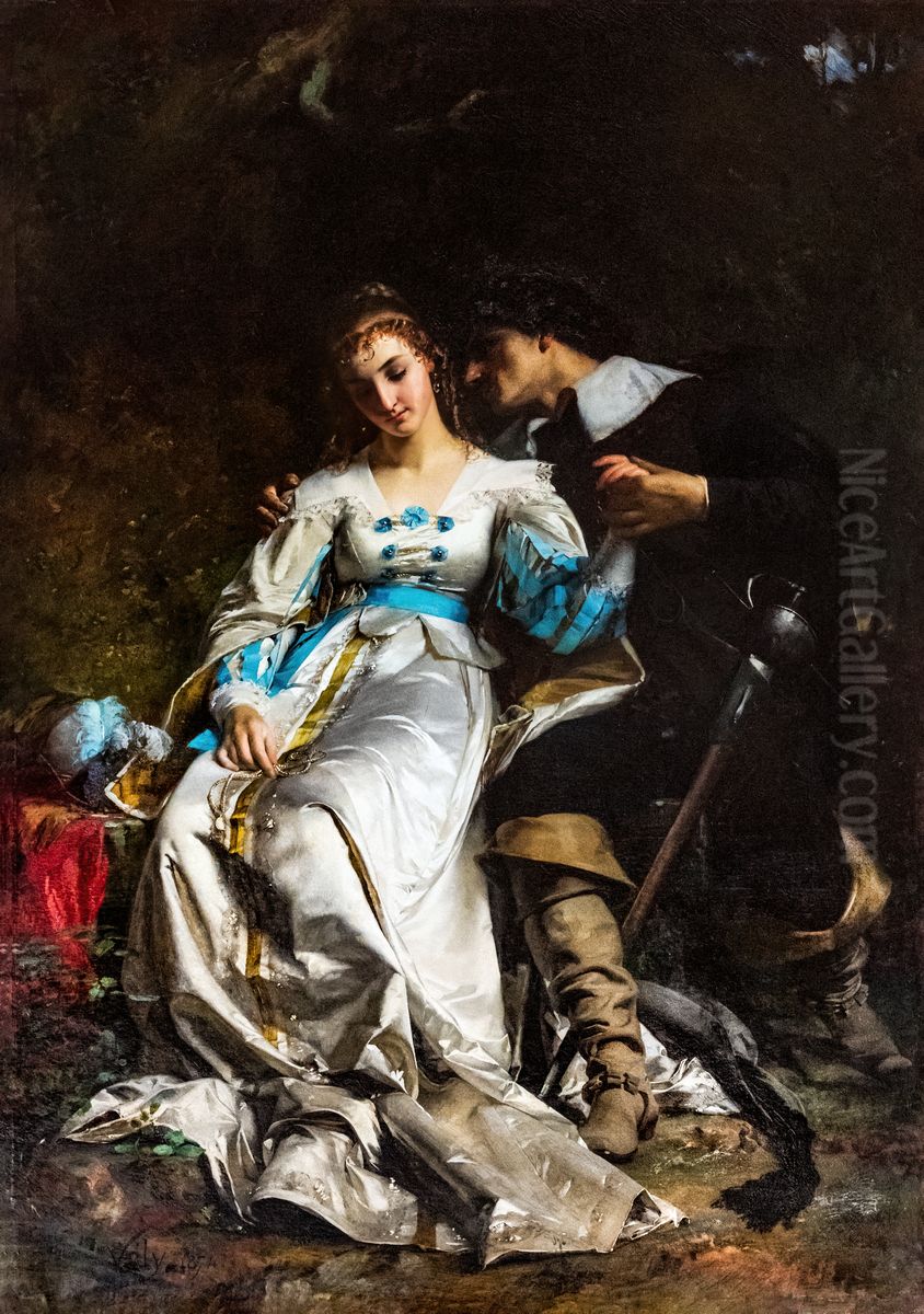 Lucie de Lammermoor Oil Painting by Anatole Vely