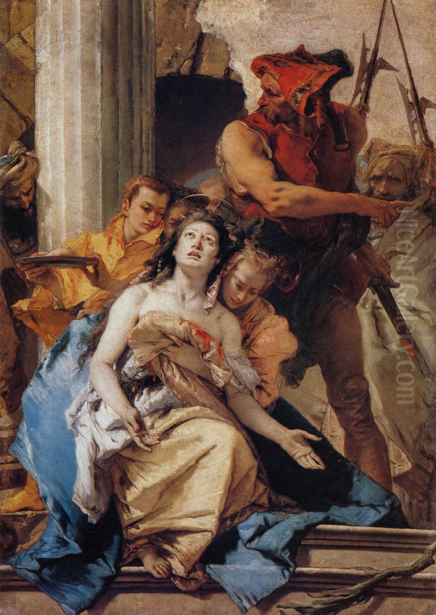 Martirio di sant'Agata Oil Painting by Giovanni Battista Tiepolo