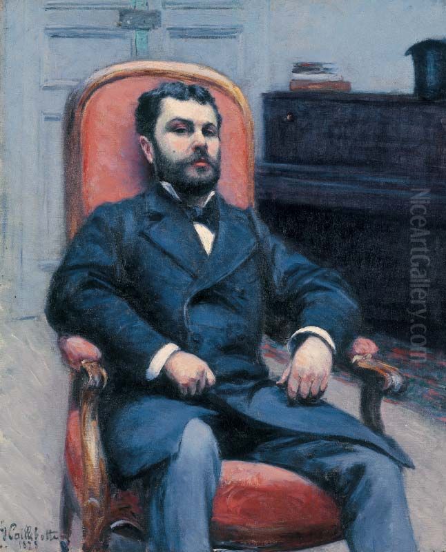 Portrait de Richard Gallo Oil Painting by Gustave Caillebotte