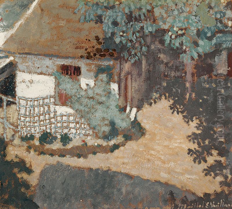 La maison de Roussel a La Montagne Oil Painting by Jean-Edouard Vuillard
