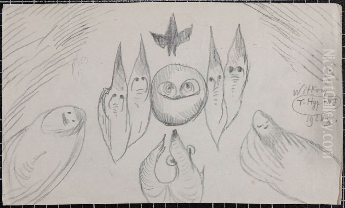 Kompozycja Oil Painting by Stanislaw Ignacy Witkiewicz (Witkacy)