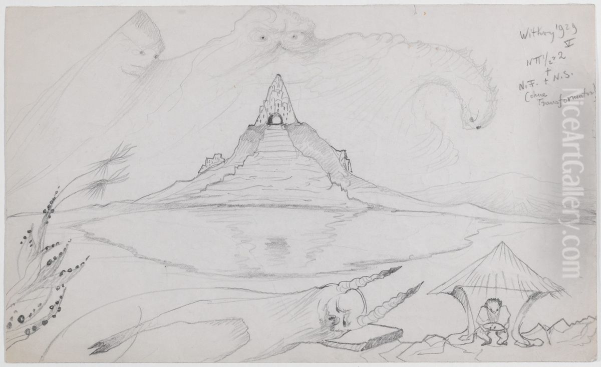 Composition without a transformer Oil Painting by Stanislaw Ignacy Witkiewicz (Witkacy)