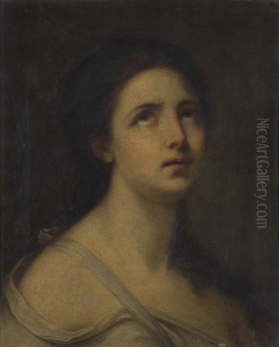 Contemplation Oil Painting by Jean-Baptiste Greuze