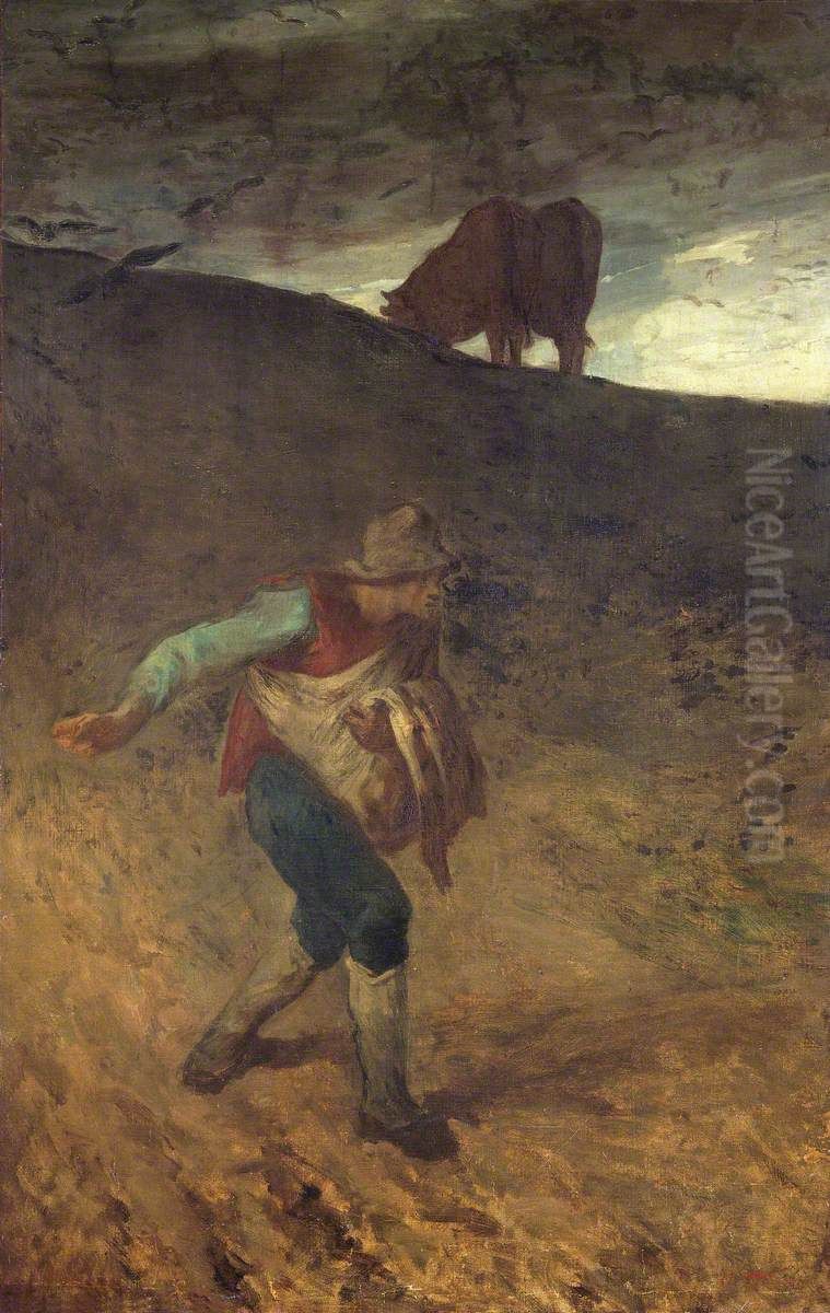 The Sower Oil Painting by Jean-Francois Millet