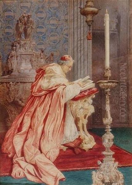 A Cup Of Coffee Oil Painting by Umberto Cacciarelli