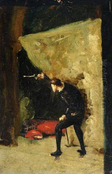 The Death of Polonius Oil Painting by Jean-Louis-Ernest Meissonier