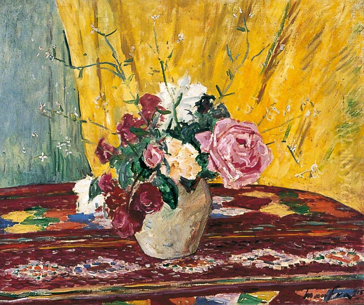 A Bouquet of Roses Oil Painting by Maxime Maufra